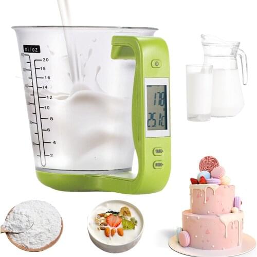 Large Capacity Electronic Measuring Cup Kitchen Scales Digital Beaker Libra Scale with LCD Display Temperature Measurement Cups