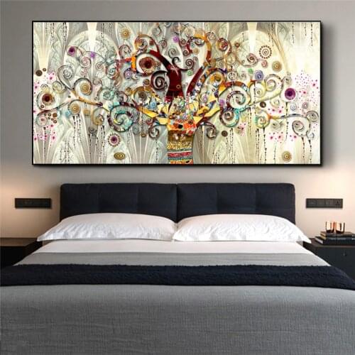 Gustav Klimt Tree of Life Classical Art Oil Paintings Print on Canvas Art Posters And Prints Klimt Famous Art Pictures Cuadros