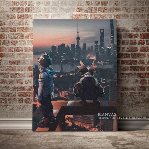 Boku No Hero deku real life art Decoration Prints Home Decor Canvas Living Kids Room Bedroom Painting Wall Art Studio Poster