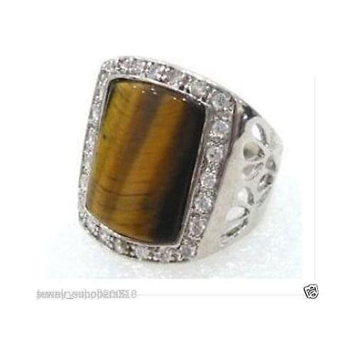 Pretty Jewellery pJewelry tigers eye brown mens ring 8#--9#--10#--11#>100% Brand New High Quality Fashionfree shipping