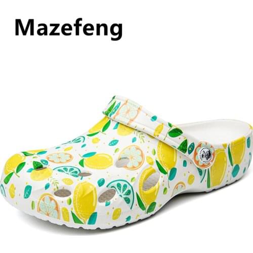 Mazefeng Brand 2021 Sandals for Women Men Breathable Beach Shoes Fashion Garden Clog Aqua Shoes Trekking Wading Size 36-47