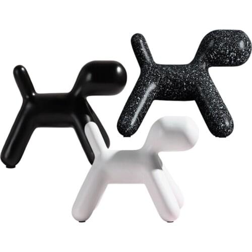 Fashion home decoration accessories Resin animal ornaments Balloon dog Spotted dog statue sculpture Countertop decoration