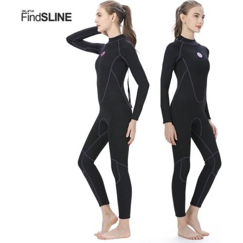Adult Youth 3mm Neoprene Wetsuits Full Body Wetsuit Swimming Suit Keep Warm Long Sleeve Back Zip One-piece Wet Suit Swimwear