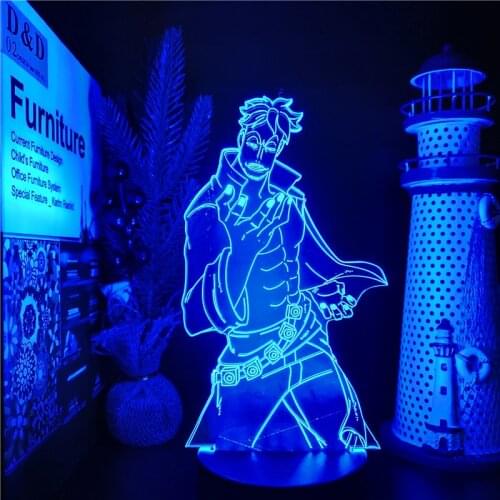 One Piece Marco Led Night Light Anime Neon 3D Lamp 7 Color Changing lampara For Bedroom Decor Nightlight Kid Child Birthday Gift