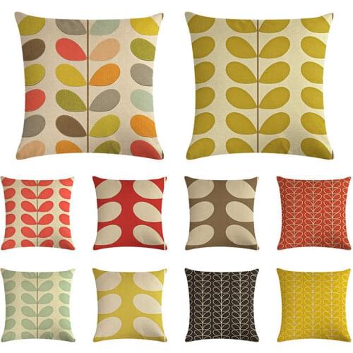 New geometric pattern cushion cover stripe line cushion cover linen car chair sofa pillows decor home pillow case 45x45cm