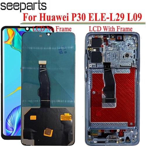 OLED Display For Huawei P30 LCD Display Screen Touch Digitizer Assembly P30 ELE-L29 ELE-L09 Display