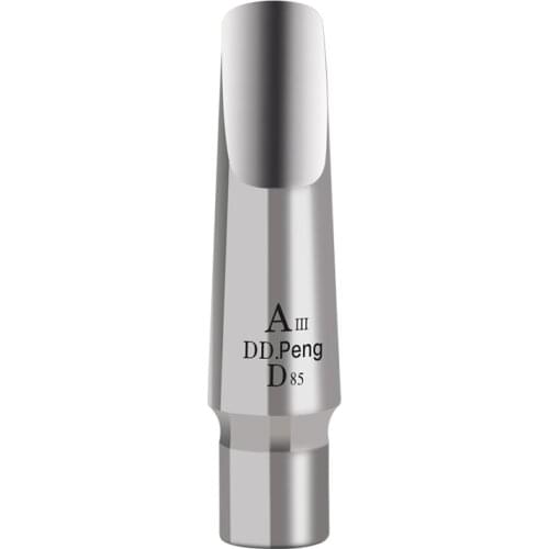 DDPENG D85II-A E Flat Saxophone Mouthpiece Alto Sax Mouth Piece Silver Stainless Steel