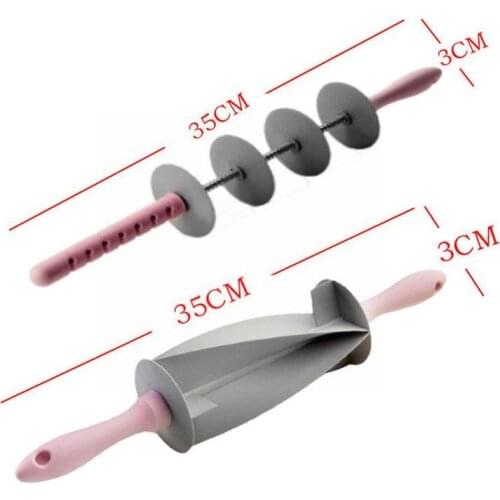 Adjustable Blade Roller Pin Croissant Cutter Multi-function Cutter Slicer Bread Dough Set Croissant Bread Steel A0f7