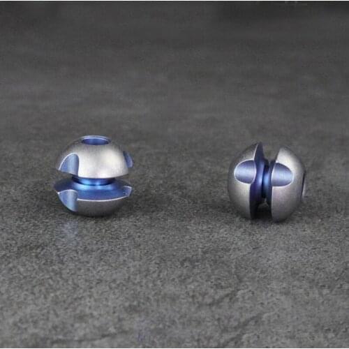 DIY Titanium Knife Beads Planet Umbrella Rope Pendant Paracord Beads Car Accessories Bracelet Beads