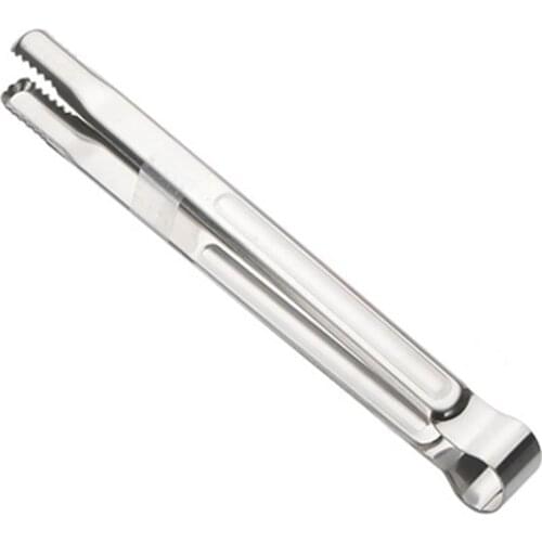 1pc Grilling Tongs Long Stainless Steel Kitchen Tongs Cooking Tongs Ice Cube Tongs Cooking Tools Accessories BBQ Tools