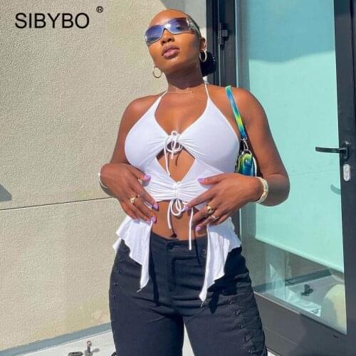 Женские укороченные топы SIBYBO China At AliExpress