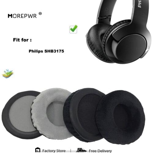 Replacement Ear Pads for Philips SHB-3175 SHB3175 SHB 3175 Headset Parts Leather Cushion Velvet Earmuff Earphone Sleeve Cover