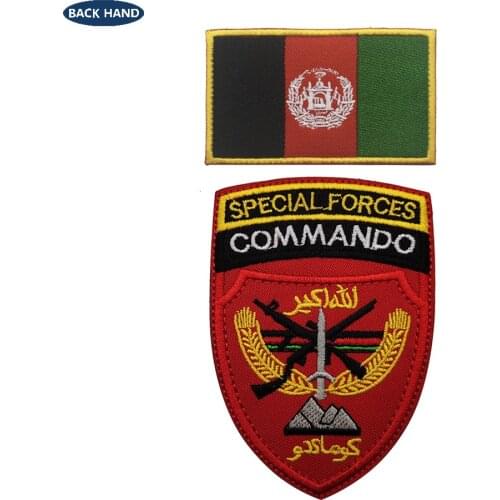 Us special commandos in Afghanistan Badges Emblem Reflective military cm Hook and Loop Tactical
