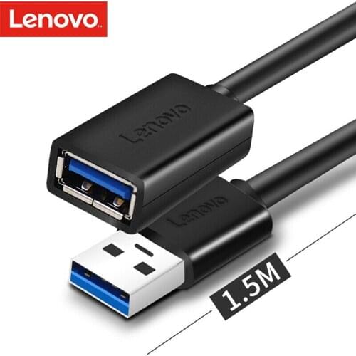 Lenovo Universal USB 3.0 Extension Cable 1.5m High Speed No Delay For Desktop Computer Laptop MacBook Charging Data Expand Wrie