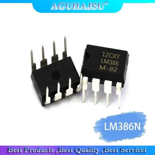 10PCS LM386N DIP8 LM386 DIP LM386N-1 LM386-1 new Op amp/audio amplifier