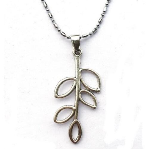 2PCS Family Tree Branch Necklace Leaf Forest Jewelry