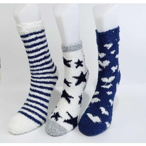 3 Pairs/Set Winter Women Thick Socks Slippers Thicken Girls Socks Color Novelty Women Fashion Casual Cute Heart Sock