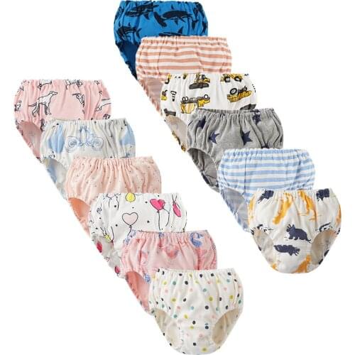 3 Pcs Pure Cotton Loose Children Underwear Little Girls/boys Pink Panties Pack Kids Briefs Child Girl Pants 2-12 Years