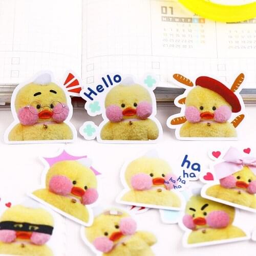 38pcs Cute Cartoon Duck Stickers DIY Decals Sticker DIY Laptop Stickerskids Waterproof Model Number for Fridge Suitcase Station