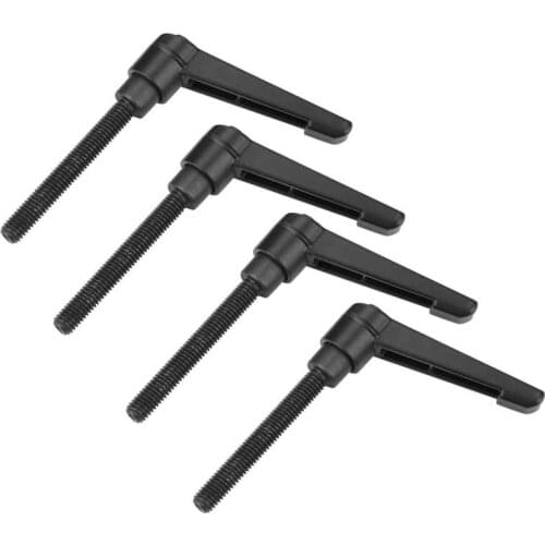 4PCS Metal Machine Knobs Adjustable Fixing Handle M8 Male Thread Thread Clamp Handle