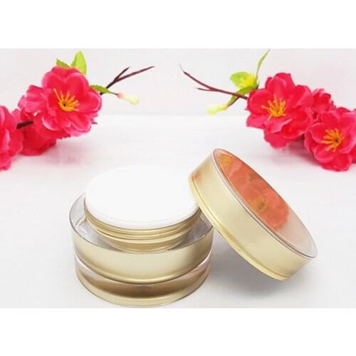 50PCS 5g 10g 15g 30g 50g Gold Round Acrylic Cosmetic Jar cream jar cosmetic Gold Lotion Bottles