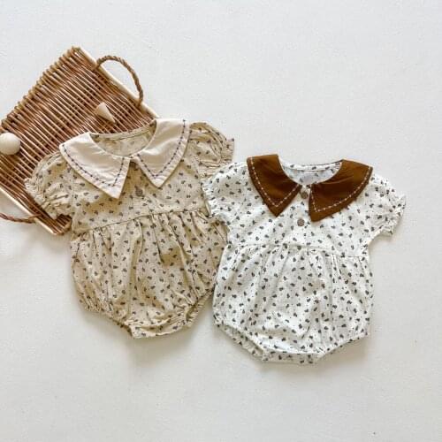 7991 Newborn Baby Clothes Baby Girl Bodysuit Summer New 2021 Patchwork Girls One Piece Clothes 0-3T Baby Onesies Outfits