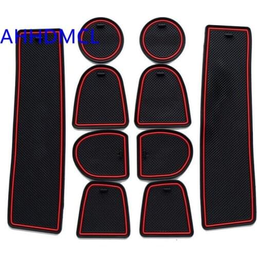 Car Anti-Dirty Pad Door Groove Gate Slot Cup Armrest Storage Pad Anti-Slip Mat For Infiniti QX80