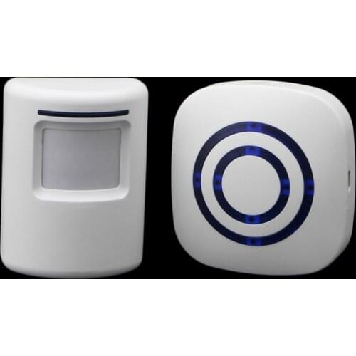 Wireless Infrared Motion Sensor Door Security Bell Alarm Chime EU/US Plug