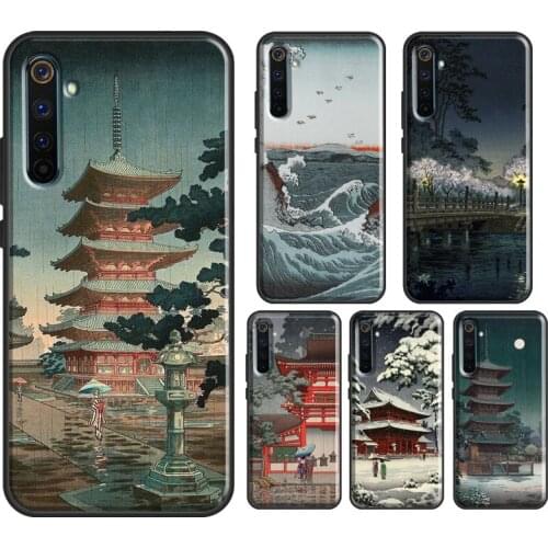 Ukiyo-e Japanese style Art Case For OnePlus Nord 7 8 Pro Realme 6 Pro 7 C3 XT X7 For OPPO Find X2 Reno 4 Pro Cover