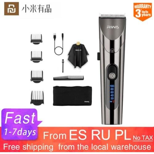 Youpin Electric Hair Clipper Stainless Steel Material Waterproof Rechargeable Professional Electric Hair Clipper for Home 6305