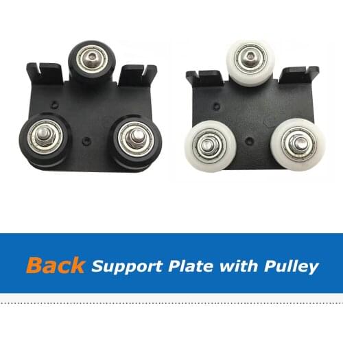 Ender-3 CR10 Extruder Back Support Fix Plate With Pulley for Ender 3 Ender 3 Pro Creality Cr-10 Cr-10S S4 S5 Series 3D Printer