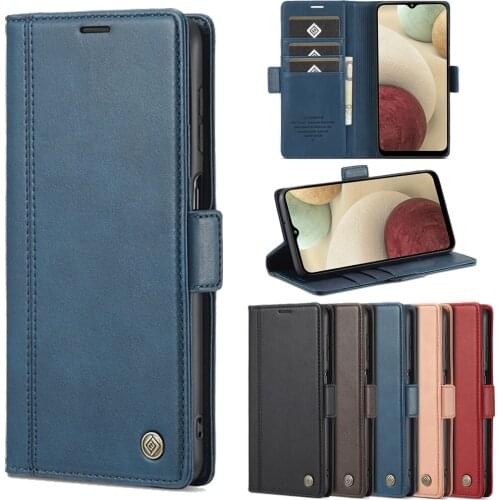 For Samsung A12 5G Retro Flip Wallet Case Samsung Galaxy A12 A 12 Leather 360 Protective Cover for Galaxy A12 SM-A125F Case