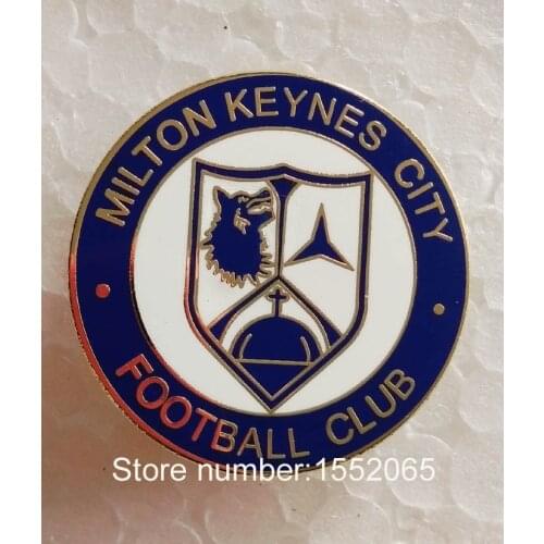 Custom Soccer Emblem MILTON KEYNES CITY FC Lapel Pin Badge