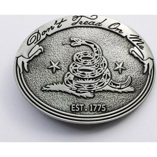 Western Cowboy With Coiled snake Belt Buckle SW-BY922 suitable for 4cm wideth snap on belt with continous stock