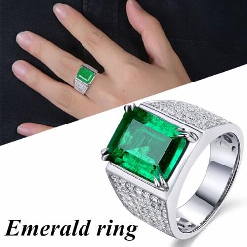 Fashion Square Type Mens Open Ring Gifts Jewelry Punk Vintage Rhinestone Rings