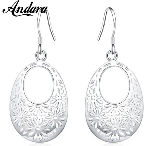 New 925 Sterling Silver Earrings Fashion Woman Fashion Jewelry Gift Wedding Wedding