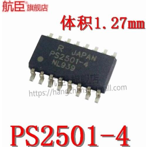 Hangchen PS2501-4 compatible with TLP521-4 small volume 1.27MM optocoupler patch SOP16