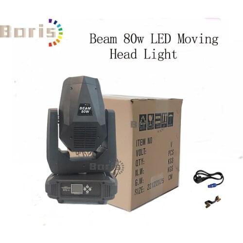 Super bright 80w white Beads LED Moving head beam light Dmx Music Sharpy Stage Lights DJ light Lyre for Club
