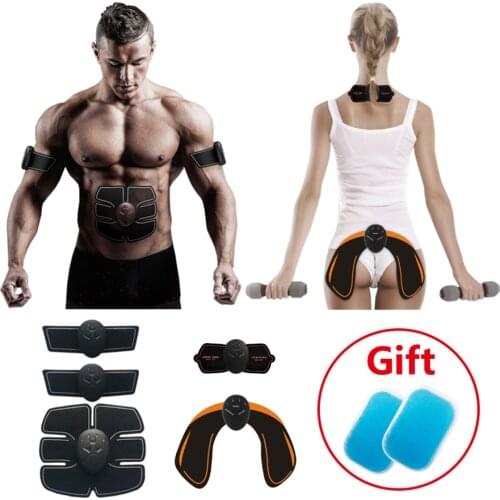 Abdominal Muscle Stimulator Trainer EMS Massager Vibration Body Slimming Machine Fat Burning Fitness Training Exercise Belt