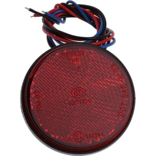 Universal Car Motorcycle Round 24 LED Marker Reflector Brake Rear Tail Light