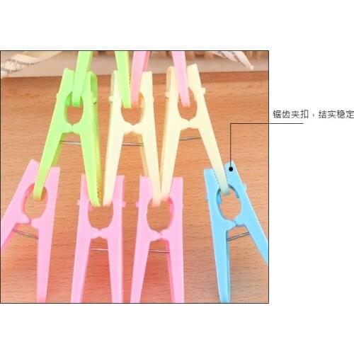 Value Pack 40PCS PLASTIC CLOTHES PINS/Laundry Clothespins - Sock Clips - Asst