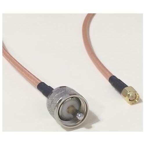 High-quality low-attenuation UHF Male Plug Switch SMA Male pigtail cable RG142 50CM 20" Adapter