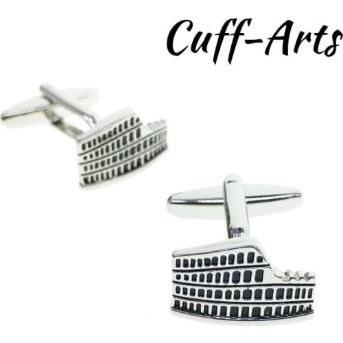 Cuffarts Vagula Cufflinks Historical Roman Colosseum Cufflinks High Quality Gift Luxury Cufflinks Shirt Cufflinks C10124