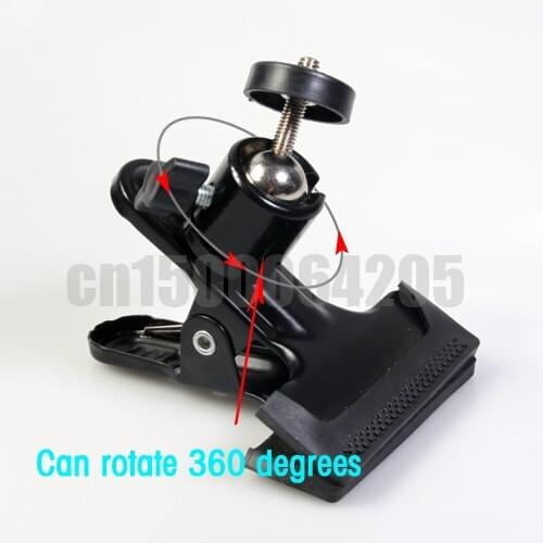 Camera Clip Clamp Flash Reflector Holder Mount with Standard 1/4 Screw for Studio Backdrop Slr Digital Camera