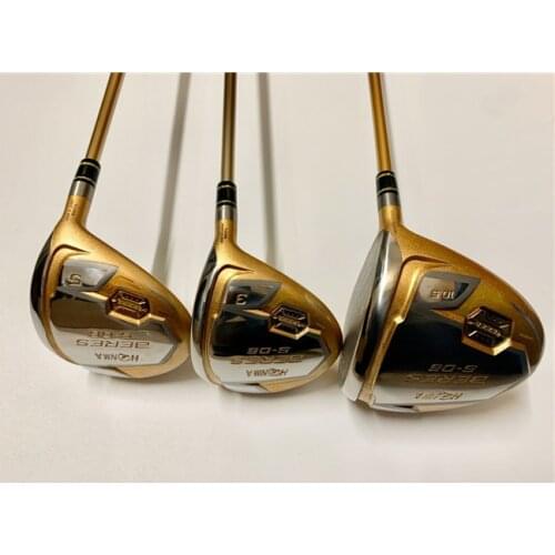3PCS 4 Star Honma S-06 Wood Set Honma S06 Golf Woods Golf Clubs Driver + Fairway Woods R/S Flex Graphite Shaft With Head Cover