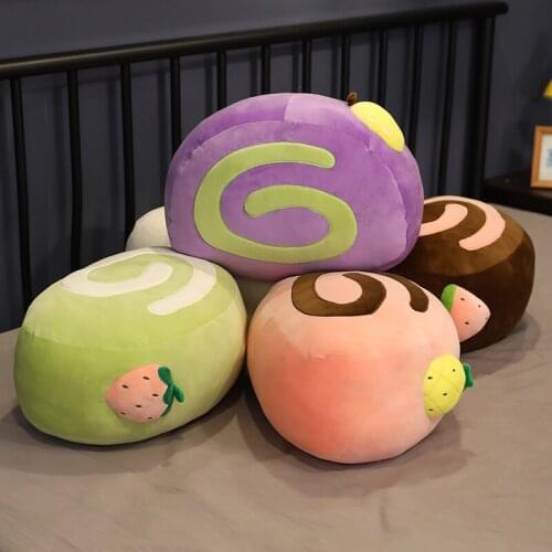 3D Simulation Food Shaped Plush Pillow Creative Fruit Cake Plush Toys Stuffed Sofa Cushion Home Decor Funny Gifts For Kids 40cm