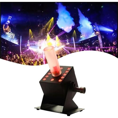 4pcs/lot White Column 12x3w RGB 3IN1 Easy Angle Led Co2 Jet Machine LED DMX Co2 Fog Machine