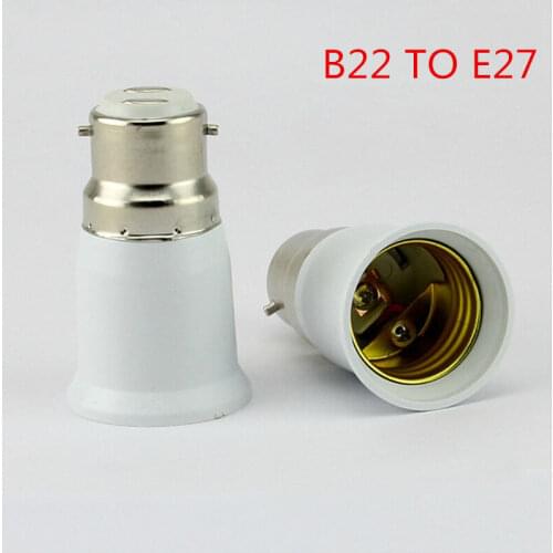 5Pcs B22 To E27 Socket Lamp Base Mutual Conversion Light Bulb Lamp Holders Converter Adapter For Home LED Bulb light