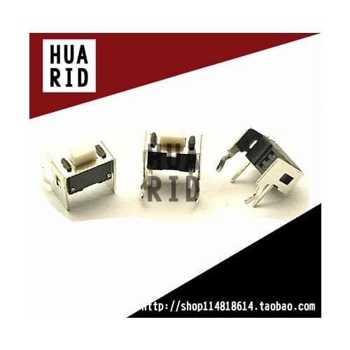 50pcs/3*6*5MM Bracket Tact Switch 2 Pin Side buttons Vertical Micro switch 3x6x5H
