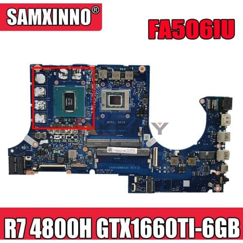Akemy DABKXBMBAD0 Laptop motherboard for ASUS TUF Gaming A15 FA506IU FA506I original mainboard R7 Ryzen 7 4800H GTX1660TI-6GB